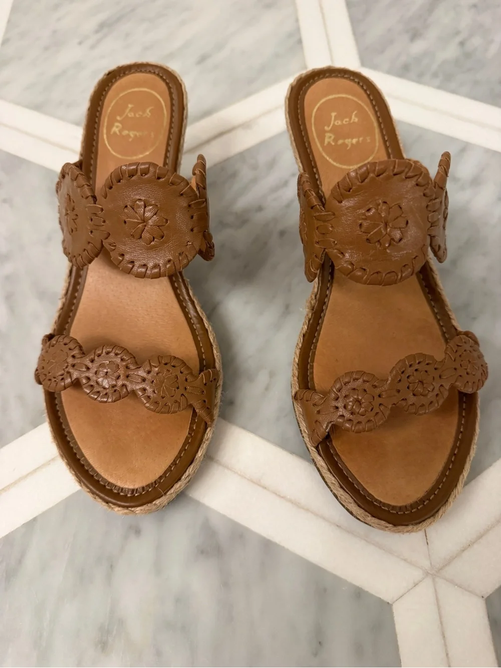 Jack Rogers Women's Shelby Espadrille Wedge Slide Sandals